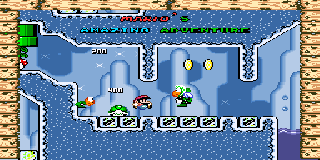 Screenshot Thumbnail / Media File 1 for Super Mario World (USA) [Hack by Superwiidude v1.0] (~Mario's Amazing Adventure)